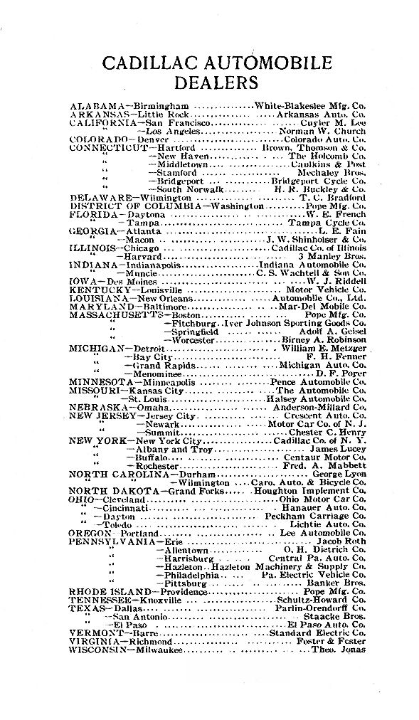1904 Cadillac Catalogue Page 8